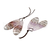 Natural Amethyst Lace Agate Pendants G-A244-09A-2