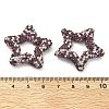 Star Shape Polymer Clay Rhinestone Beads CLAY-NH0001-06F-3