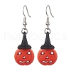 Synthetic Turquoise Dangle Earrings EJEW-JE05794-1
