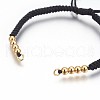 Nylon Cord Braided Bead Bracelets Making BJEW-F360-F08-2