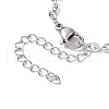 Non-Tarnish 304 Stainless Steel Charm Bracelet for Women BJEW-F436-P-7