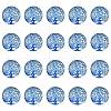 Half Round/Dome Tree Pattern Glass Flatback Cabochons for DIY Projects GGLA-YW0001-14L-1