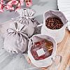  Velvet Jewelry Bags with Drawstring & Plastic Imitation Pearl TP-NB0001-20D-5