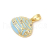 Brass Micro Pave Cubic Zirconia Pendants X-KK-R100-12G-02-2