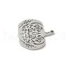 304 Stainless Steel Pendants STAS-V016-23P-2