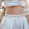 Polyester Rainbow Paillette Lace Ribbon DIY-WH0632-66B-7