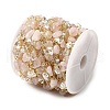 Handmade Nuggest Natural Rose Quartz Beaded Chains CHC-F020-08G-01-3