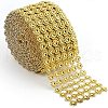 Plastic Sparkling Flower Shape Mesh Wrap Roll DIY-CJC0001-08B-1
