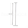 Jewelry Tools and Equipment Decorative Stainless Steel Flat Head Pins X-STAS-E023-0.6x50mm-5