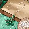 Christmas Glass Seed Beaded Pendant Decorations HJEW-TA00013-6