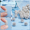   200Pcs Pave Disco Ball Beads RB-PH0001-41E-4