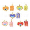 2Pcs Handmade Loom Pattern MIYUKI Glass Seed Beads PALLOY-MZ00607-1