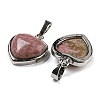 Natural & Synthetic Mixed Gemstone Pendants G-I358-A-3