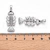 Brass Micro Pave Cubic Zirconia Pendants KK-N257-07P-3