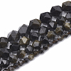 Natural Golden Sheen Obsidian Beads Strands G-S332-10mm-012-2