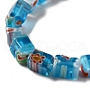 Handmade Millefiori Glass Beads Strands LAMP-F026-01B-3