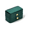 Mini Rectangle Velvet Ring Storage Boxes with Snap Buttons CON-Z009-02A-2