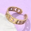 304 Stainless Steel Open Cuff Rings RJEW-K245-55G-1