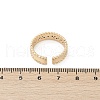 Brass Micro Pave Cubic Zirconia Cuff Rings for Women RJEW-S400-06G-5