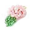 Glass Pendants PALLOY-MZ00428-01-3