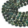 Natural Moss Agate Beads Strands G-C116-A15-02-3