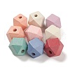 Spray Painted Natural Maple Wood Beads WOOD-M007-07B-1