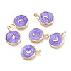 Brass Enamel Pendants KK-K248-06G-2