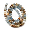 Natural Blue Calcite Beads Strands G-H312-C02-6mm-3