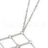 Brass Cable Chain Ring Bracelets for Women BJEW-JB11579-02-3