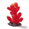 Resin Imitation Coral Ornaments DJEW-G026-05B-2