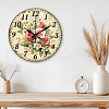 MDF Printed Wall Clock HJEW-WH0058-025-5