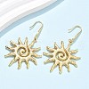 Sun 304 Stainless Steel Dangle Earrings EJEW-C142-10G-3