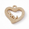 Alloy Rhinestone Pendants PALLOY-P287-02LG-03-2