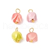 4Pcs Flower Charms PALLOY-JF03864-01-2