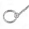 Tarnish Resistant 304 Stainless Steel Split Key Rings STAS-G085-14-2