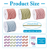 DIY Macaron Color Hair Ties Making Kit DIY-TA0004-55-3