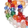 Transparent Electroplate Glass Beads Strands GLAA-F029-4mm-C29-3