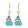 Angel Star Handmade Glass Seed Beads & Glass Dangle Earrings for Women EJEW-MZ00393-03-2