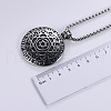 Unique Punk Style Stainless Steel Zodiac Star Pendant Necklaces QJ8398-2
