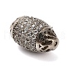 Brass Micro Pave Cubic Zirconia Beads KK-L229-022P-2