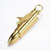 316 Surgical Stainless Steel Big Pointed Pendants STAS-G058-09-2