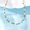 304 Stainless Steel & Round ABS Plastic Imitation Pearl Link Chain Necklaces NJEW-U026-19G-2