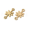 304 Stainless Steel Flower Connector Charms STAS-S172-04G-2
