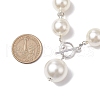 Imitation White Pearl Acrylic Beaded Necklaces NJEW-JN05122-01-4