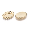 304 Stainless Steel Cabochon Settings X-STAS-P249-13A-G-2