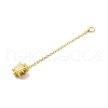 925 Sterling Silver Ends With Chain STER-S010-04B-G-2