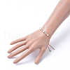 Mother's Day Jewellery Adjustable Brass Slider Bracelets BJEW-JB05182-5