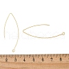 Brass Hoop Earring Findings KK-H503-25G-3