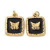304 Stainless Steel Enamel Pendants STAS-U061-37G-A02-1
