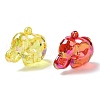 Electroplate Transparent UV Plating Acrylic Pendants OACR-I014-18-2
